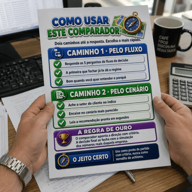 Comparador de Regime em uso 3
